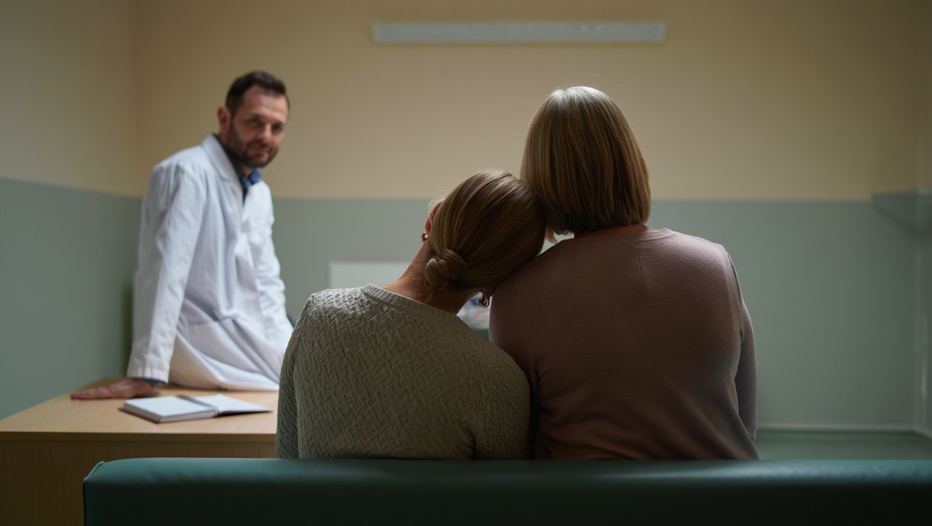 Родственники на консультации врача